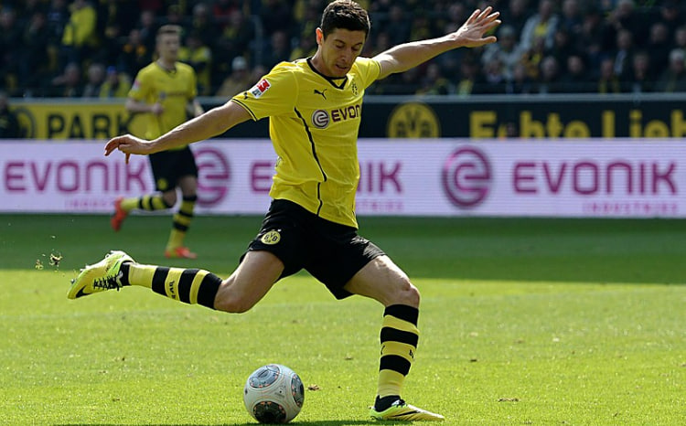 Lewandowski thời còn thi đấu cho Borussia Dortmund