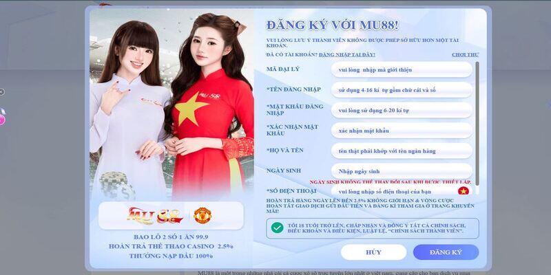 Đăng ký mu88 – An toàn, nhanh chóng và hàng trăm ưu đãi đang chờ